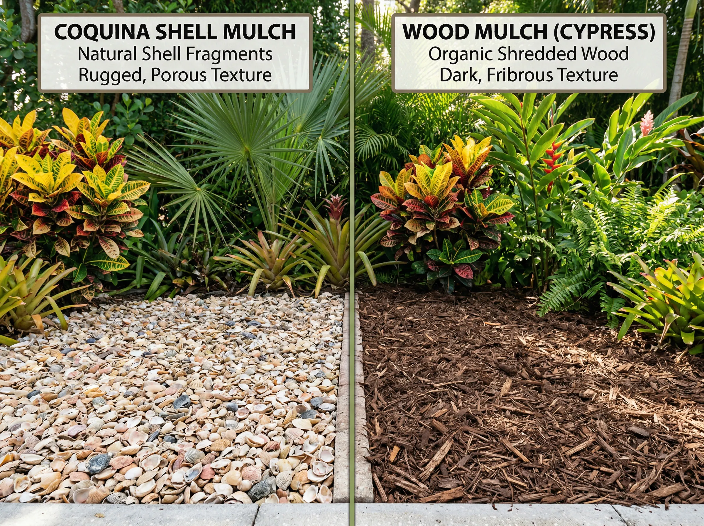 Coquina Shell vs. Mulch: What's Better for Florida Landscaping? | Tropical Yards St Augustine, FL